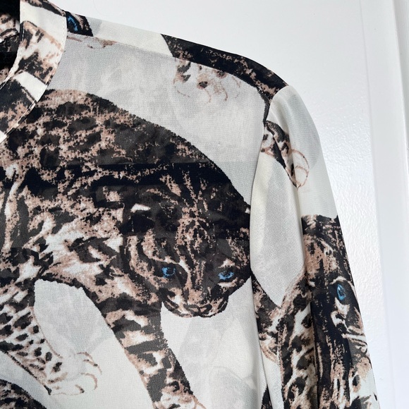 H&M Conscious Collection Sheer Cat Maxi Duster / Shirtdress - Picture 5 of 10